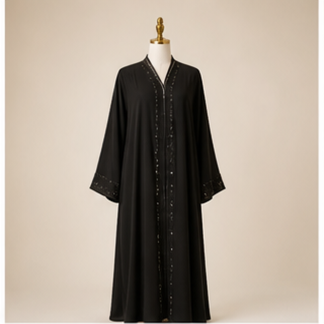 Pearl Open Front Abaya