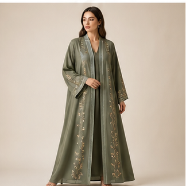 Doha Nida Fabric Abaya
