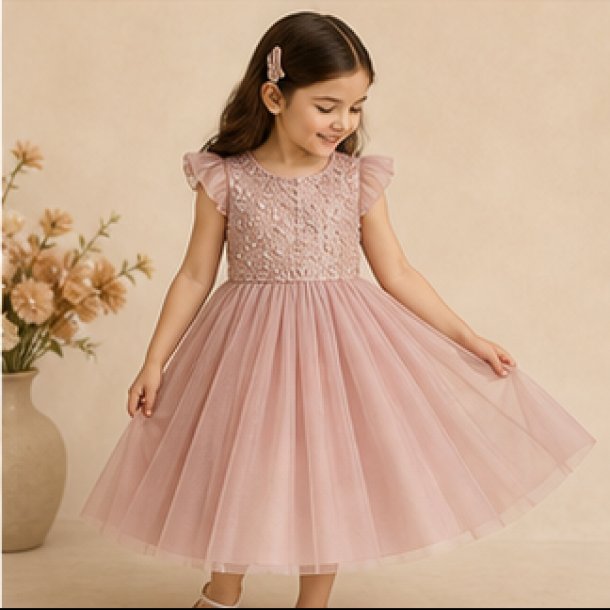 Signature Girls Embroidered Dress